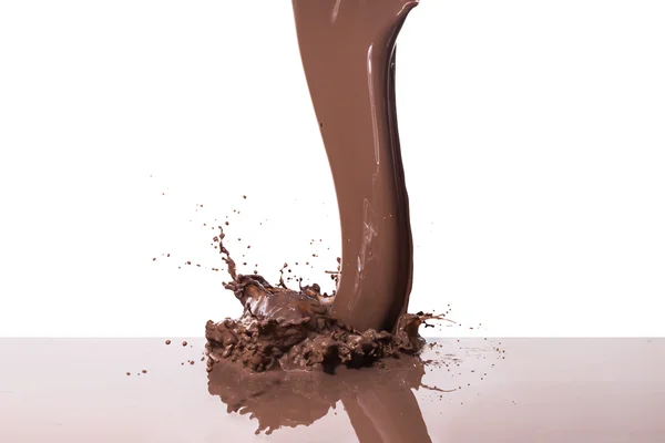 Hot chocolate splash — Stock Photo, Image