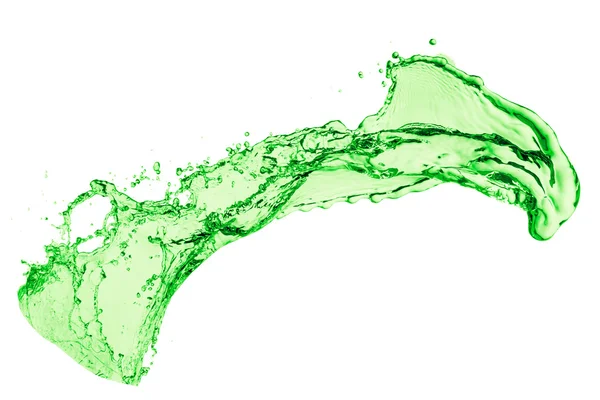 Zöld folyadék splash — Stock Fotó