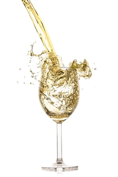 White wine splash — Stock Photo, Image