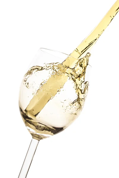 A white wine splash Stock Image