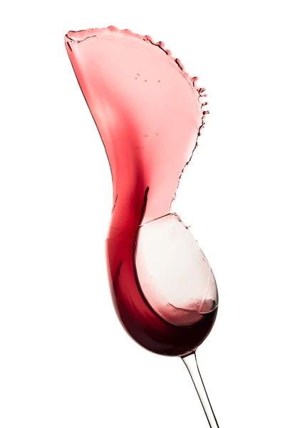 Spruzzi di vino rosso — Foto Stock