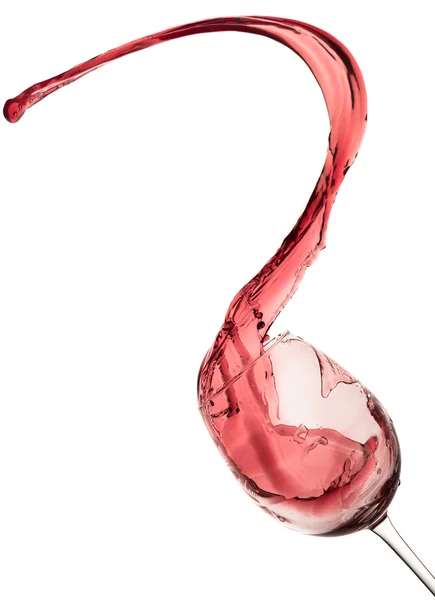 Red wine splash — Stock Photo, Image