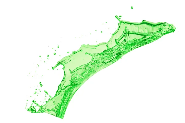 Éclaboussure liquide verte — Photo