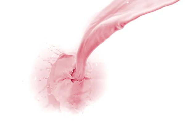 Strawberry milk splash — Stock Photo, Image