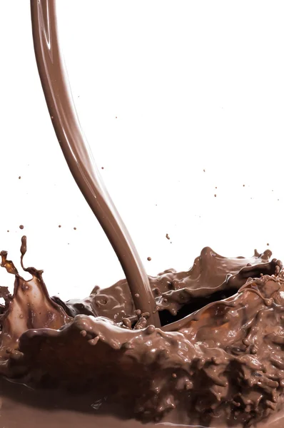 Hete chocolade splash — Stockfoto