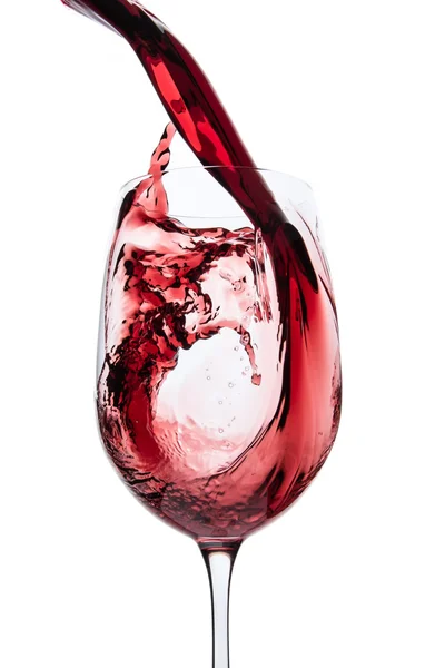 Pouring red wine — Stock Photo, Image