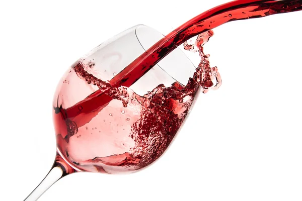 Pouring red wine — Stock Photo, Image