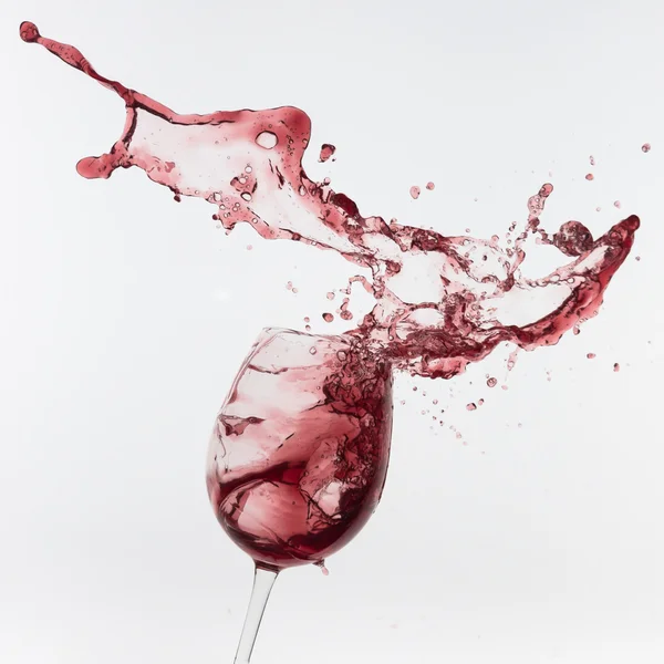 Red wine splash — Stock Photo, Image