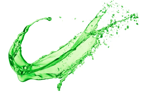 Yeşil sıvı sıçrama — Stok fotoğraf