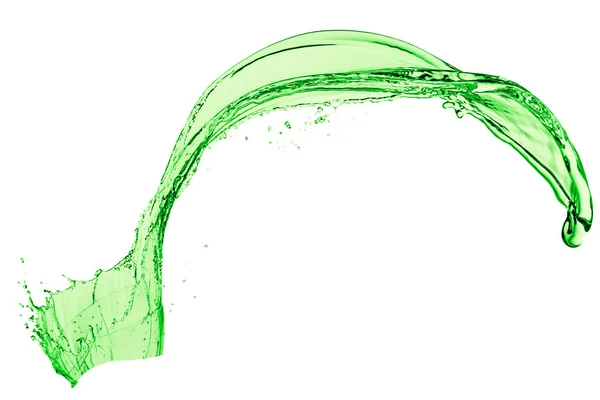 Yeşil sıvı sıçrama — Stok fotoğraf