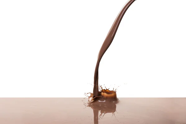 Hot chocolate splash — Stock Photo, Image