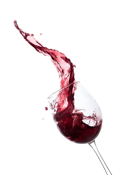 Spruzzi di vino rosso — Foto Stock