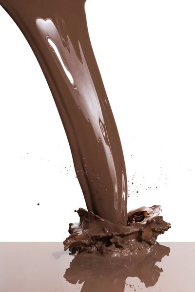 Schizzi di cioccolata calda — Foto Stock