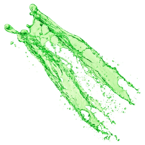 緑の液体のしぶき — ストック写真