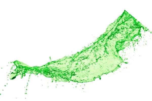 Salpicos líquidos verdes — Fotografia de Stock