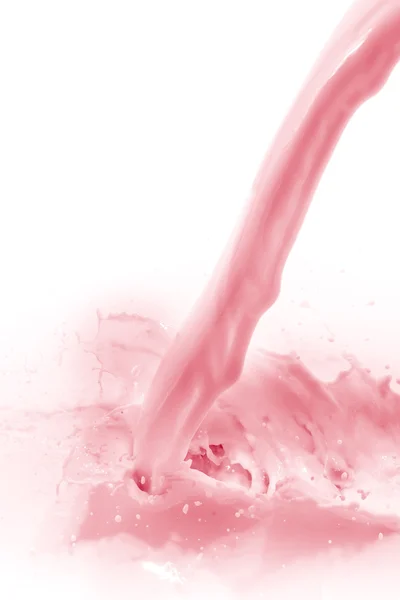 Strawberry milk splash — Stock Photo, Image