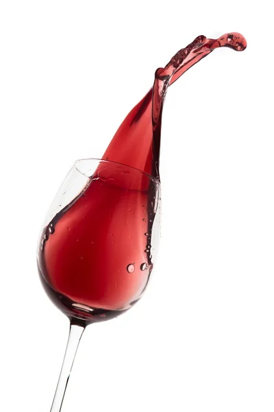 Rode wijn splash — Stockfoto