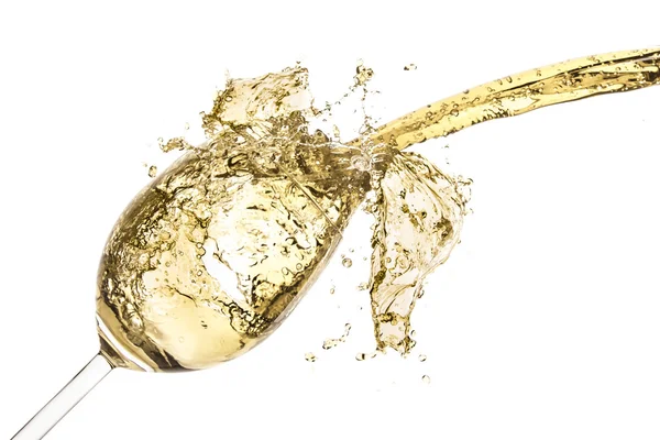 White wine splash — Stock Photo, Image