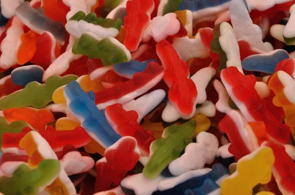 Bonbons multicolores sur un marché — Photo