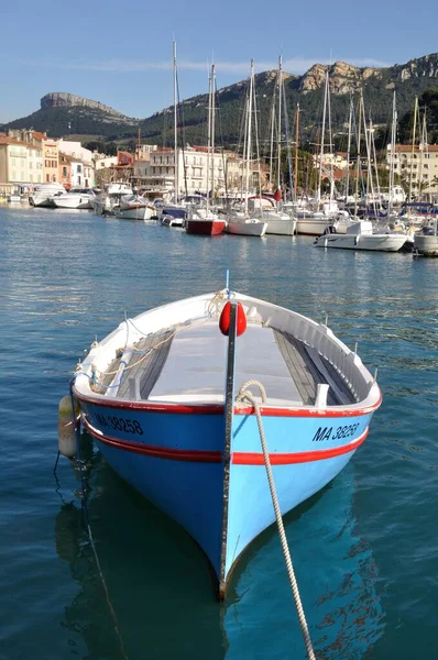 Cassis Frankrike 2015 Träradsbåt Cassis Hamn — Stockfoto