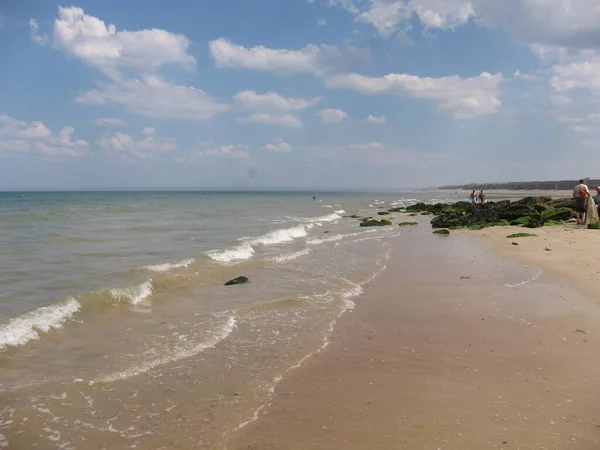 Luc Sur Mer Plaża Normandii — Zdjęcie stockowe