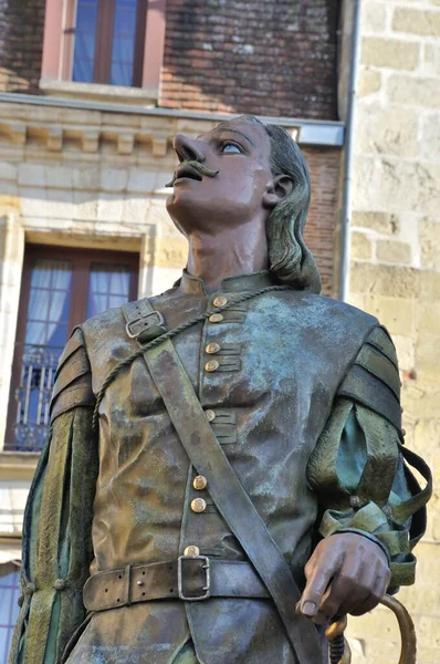 Francia Aquitania Dordogna Bergerac Cyrano Bergerac Statua — Foto Stock