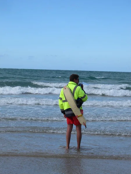 Plerin France Julio 2016 Salvavidas Playa Martin Plerin Bretaña —  Fotos de Stock