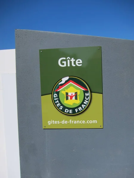 Plerin Franciaország Április 2015 Signboard Gites France — Stock Fotó