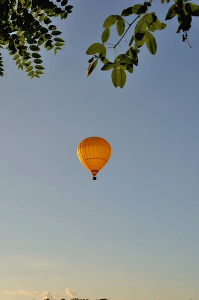 Domme France Julho 2016 Balão Quente Céu Domme Dordogne — Fotografia de Stock