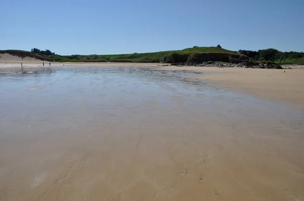 Golven Het Strand Erquy — Stockfoto