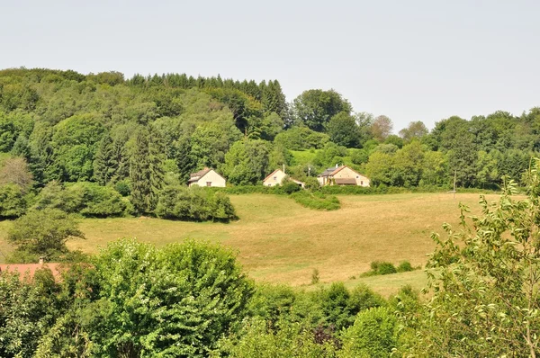 Paisagem rural em Morvan — Fotografia de Stock