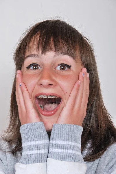 Surprised girl — Stock Photo, Image