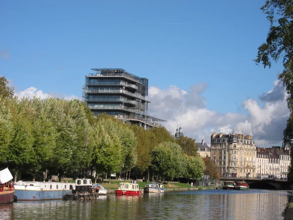 Barge on the Vilaine — Stock Photo, Image