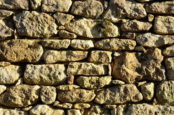 Pared sólida hecha de piedra — Foto de Stock