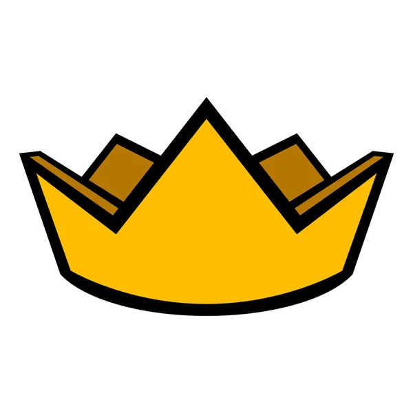 Illustration des königlichen Kronenvektors — Stockvektor