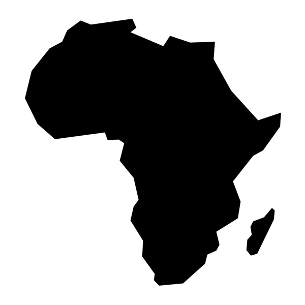 Peta Afrika. - Stok Vektor