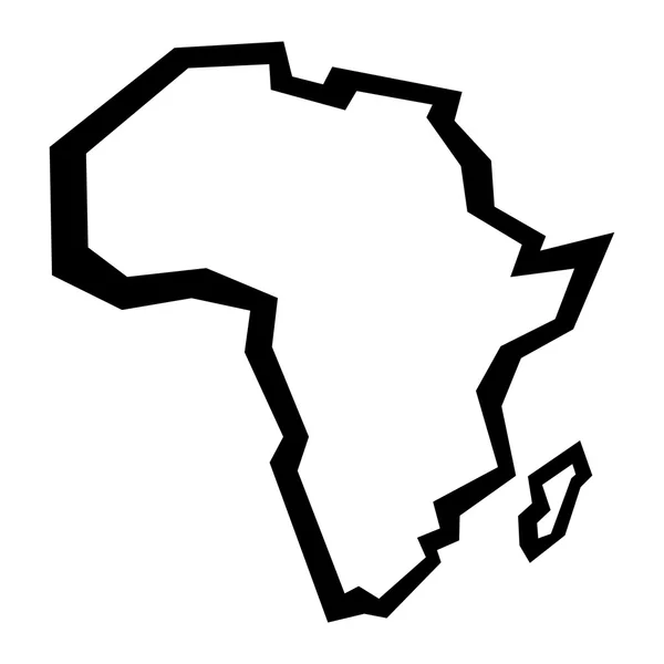 Mapa online de África — Vector de stock