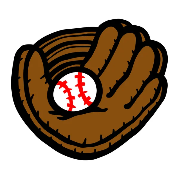 Baseball handske vektor – Stock-vektor
