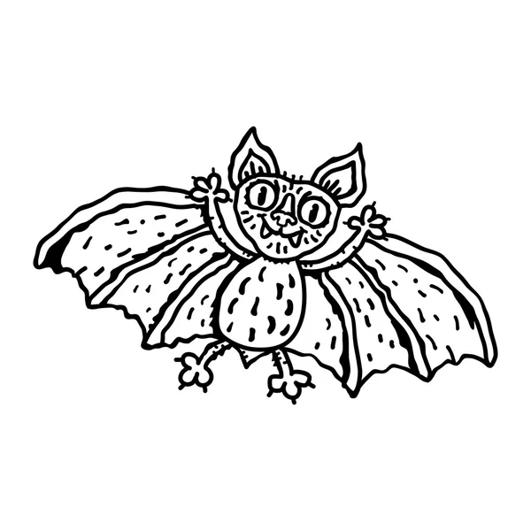 Ícone de vetor de morcego — Vetor de Stock