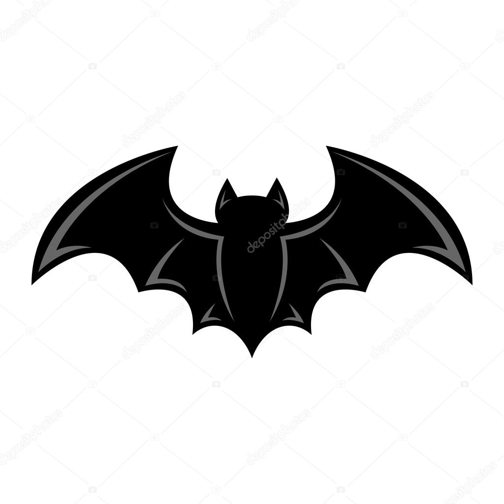 Vector illustration of a flying bat