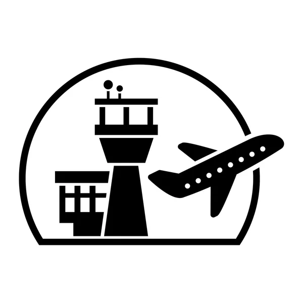 Aeropuerto icono vector — Vector de stock