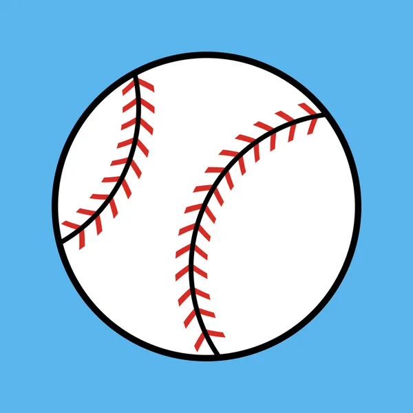 Ícone do vetor de beisebol — Vetor de Stock