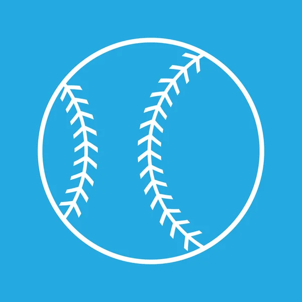 Baseball Vector Icon — Stock Vector