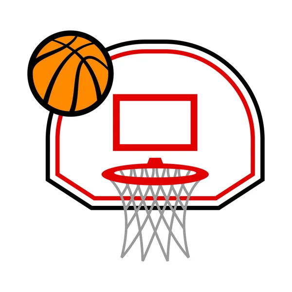 Baloncesto aro vector icono ilustración — Archivo Imágenes Vectoriales