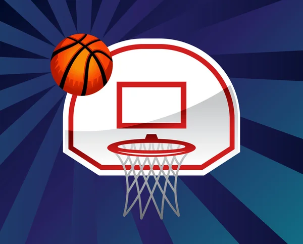 Basketball hoop vector icon illustration — Stock Vector