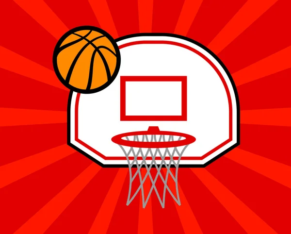 Baloncesto aro vector icono ilustración — Archivo Imágenes Vectoriales