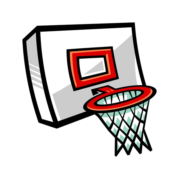 Basket hoop vektor ikon illustration — Stock vektor