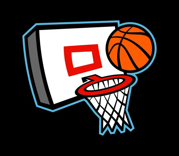 Baloncesto aro vector icono ilustración — Archivo Imágenes Vectoriales