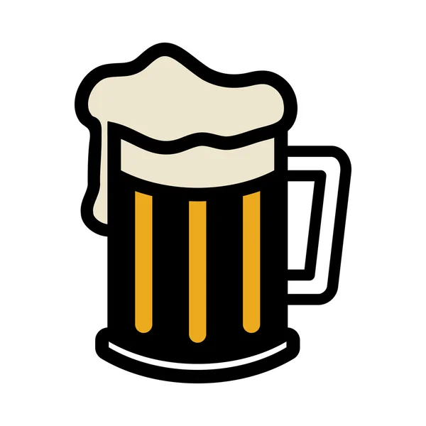 Beer Mug Vector Icon — Stock Vector