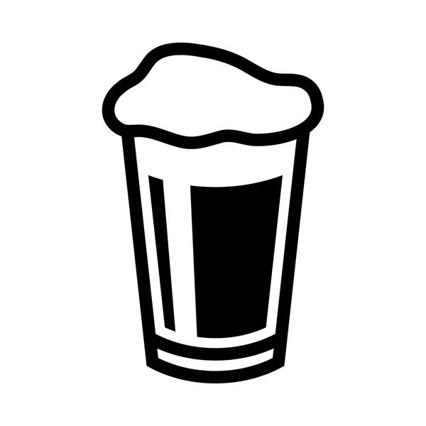 Una pinta de cerveza — Vector de stock